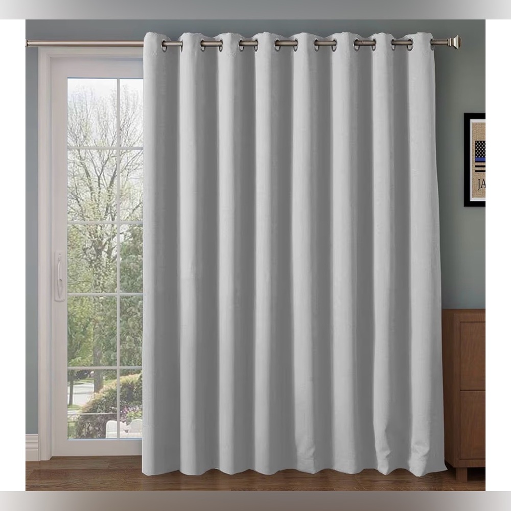 NEW Blackout Sliding Door Room Darkening Thermal Insulated Curtains W100 x L108